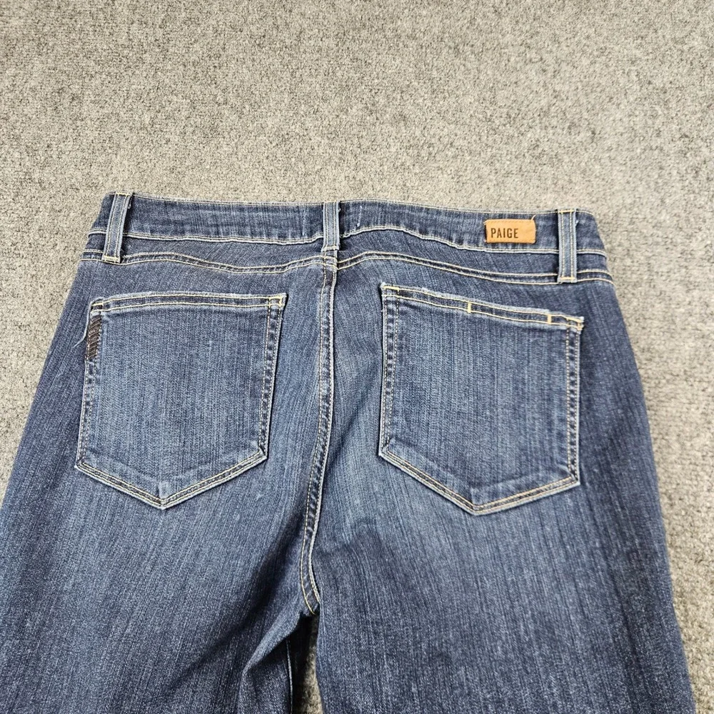 Paige Verdugo Ultra Skinny Distressed Jeans Dark Wash Size 31 Indigo Denim‎